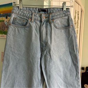 PrettyLittleThing Women’s High Rise Blue Jeans, Size 4